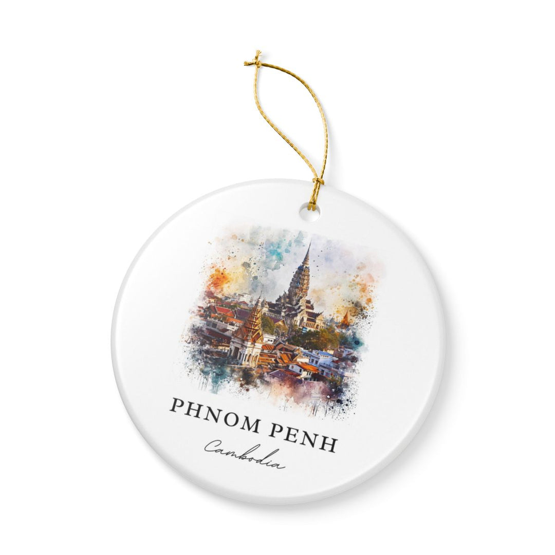 Phnom Penh Ornament: Unique Phnom Penh Souvenir, Phnom Penh Xmas Decor, and Authentic Phnom Penh Gift