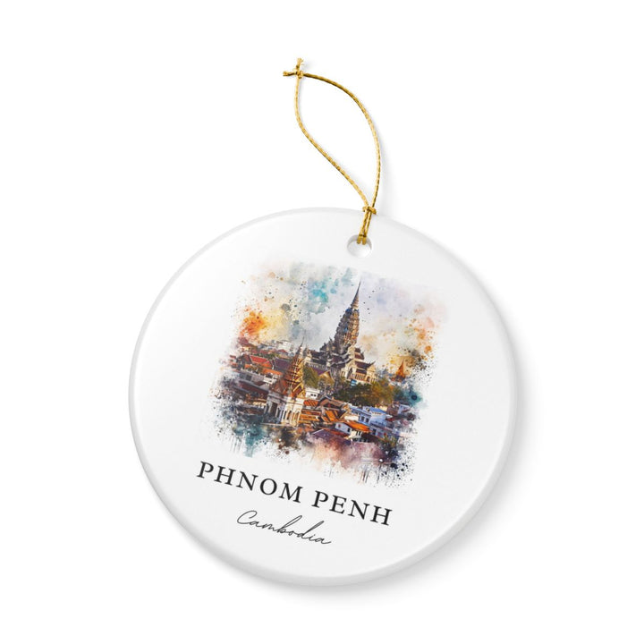 Phnom Penh Ornament: Unique Phnom Penh Souvenir, Phnom Penh Xmas Decor, and Authentic Phnom Penh Gift