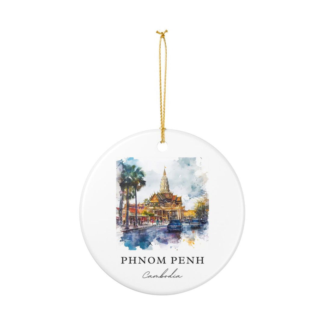 Phnom Penh Ornament: Unique Phnom Penh Souvenir, Phnom Penh Xmas Decor, and Authentic Phnom Penh Gift