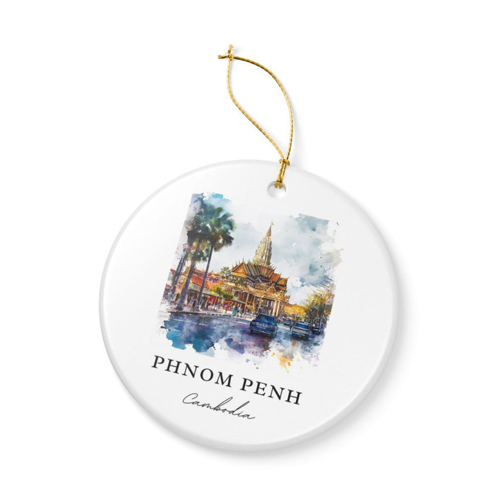 Phnom Penh Ornament: Unique Phnom Penh Souvenir, Phnom Penh Xmas Decor, and Authentic Phnom Penh Gift