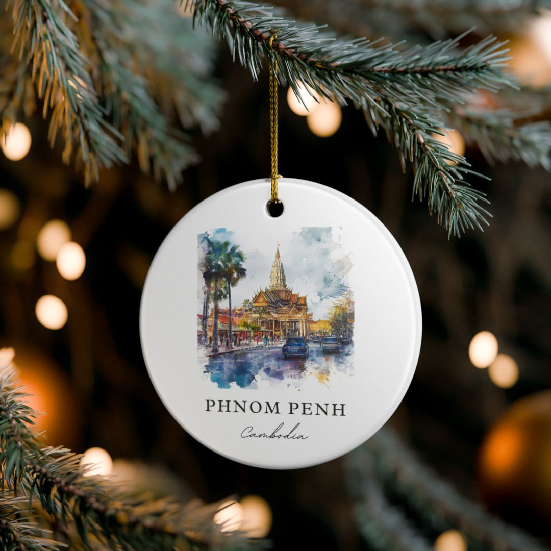 Phnom Penh Ornament: Unique Phnom Penh Souvenir, Phnom Penh Xmas Decor, and Authentic Phnom Penh Gift