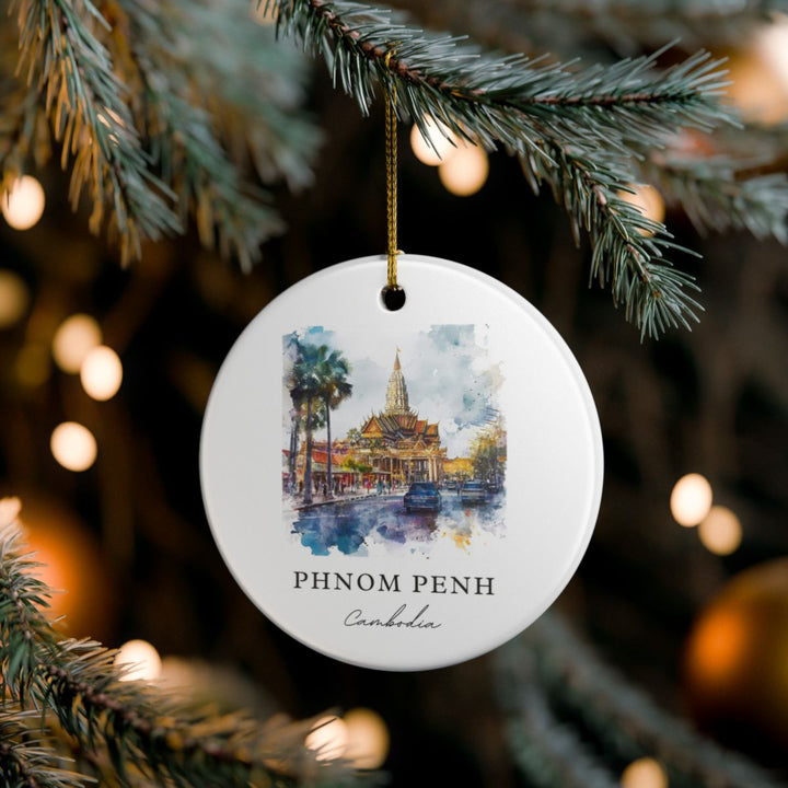 Phnom Penh Ornament: Unique Phnom Penh Souvenir, Phnom Penh Xmas Decor, and Authentic Phnom Penh Gift
