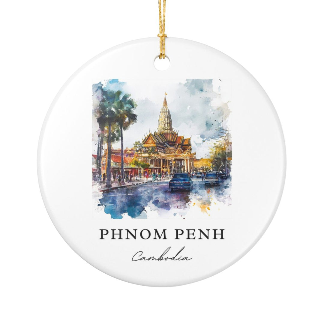 Phnom Penh Ornament: Unique Phnom Penh Souvenir, Phnom Penh Xmas Decor, and Authentic Phnom Penh Gift