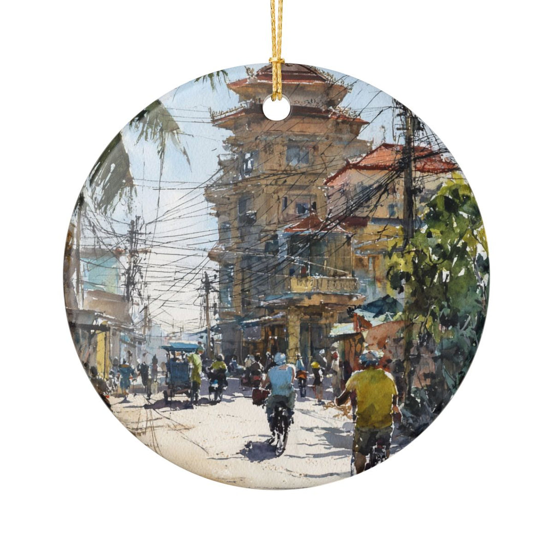 Phnom Penh Ornament: Unique Phnom Penh Souvenir, Phnom Penh Xmas Decor, and Authentic Phnom Penh Gift
