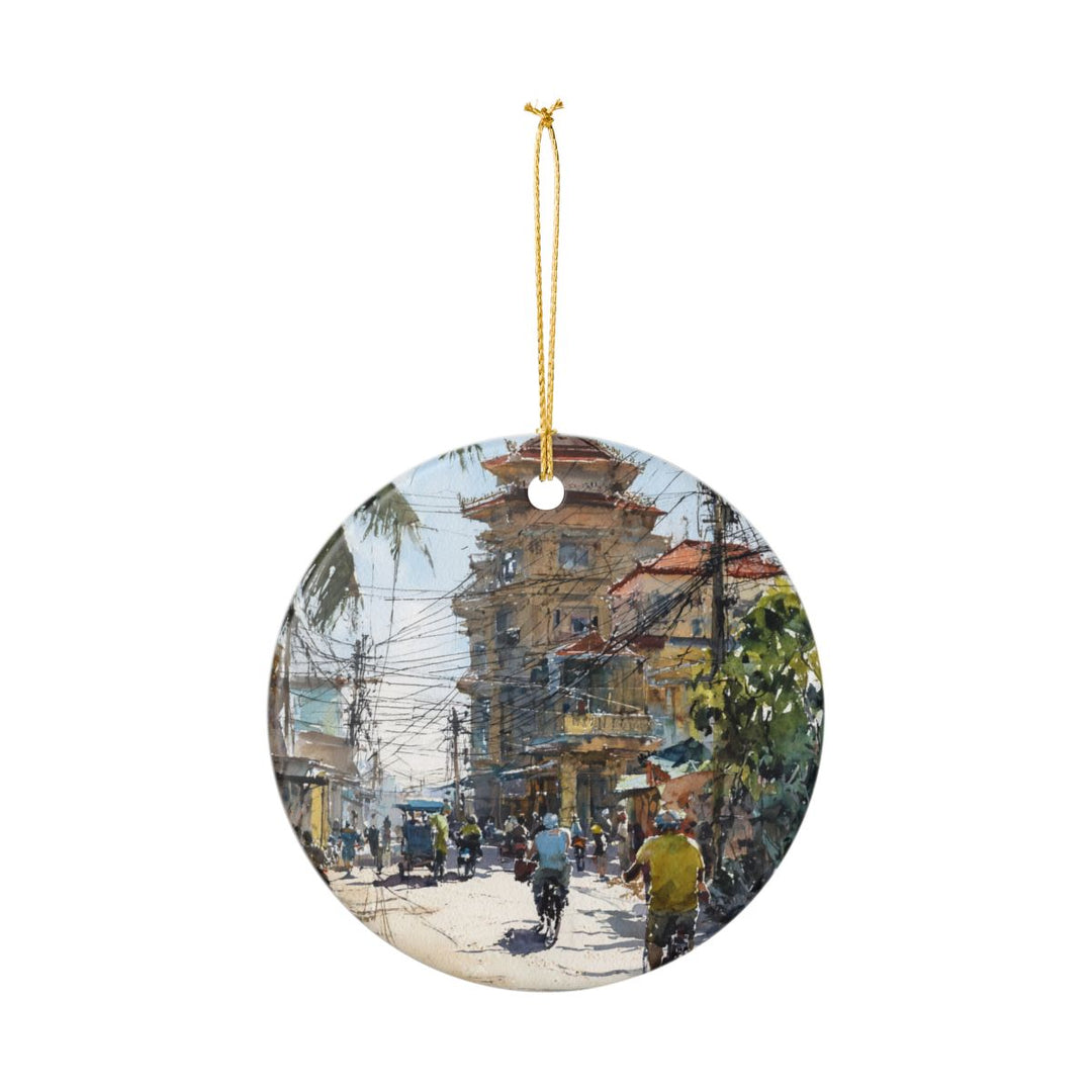 Phnom Penh Ornament: Unique Phnom Penh Souvenir, Phnom Penh Xmas Decor, and Authentic Phnom Penh Gift