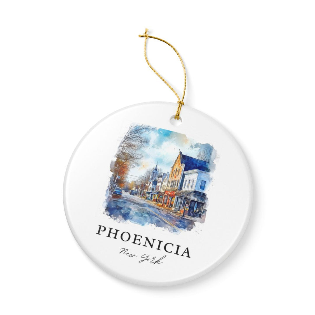 Phoenicia New York USA Ornament: Unique Phoenicia Souvenir, Phoenicia New York Xmas Decor, and Authentic Phoenicia Gift