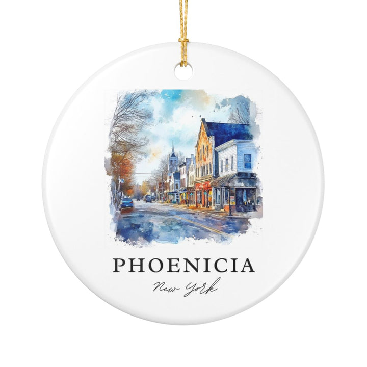 Phoenicia New York USA Ornament: Unique Phoenicia Souvenir, Phoenicia New York Xmas Decor, and Authentic Phoenicia Gift