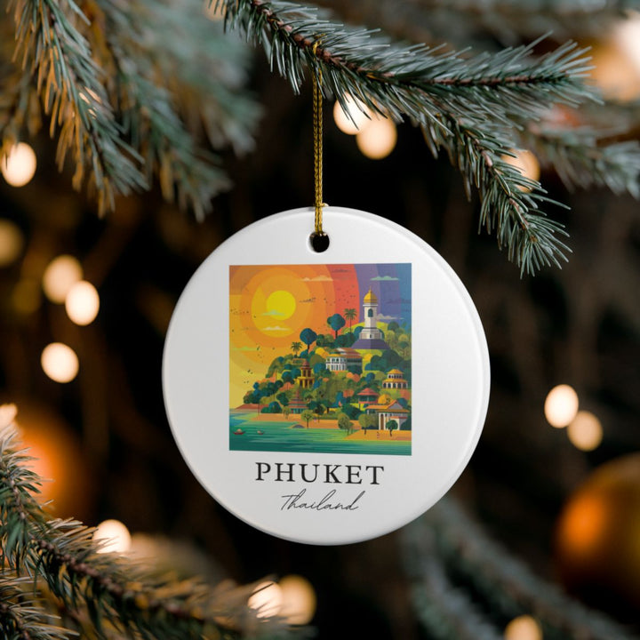 Phuket Thailand Ornament: Unique Phuket Thailand Souvenir, Phuket Thailand Xmas Decor, and Authentic Phuket Thailand Gift