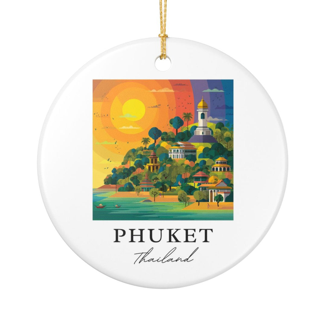 Phuket Thailand Ornament: Unique Phuket Thailand Souvenir, Phuket Thailand Xmas Decor, and Authentic Phuket Thailand Gift