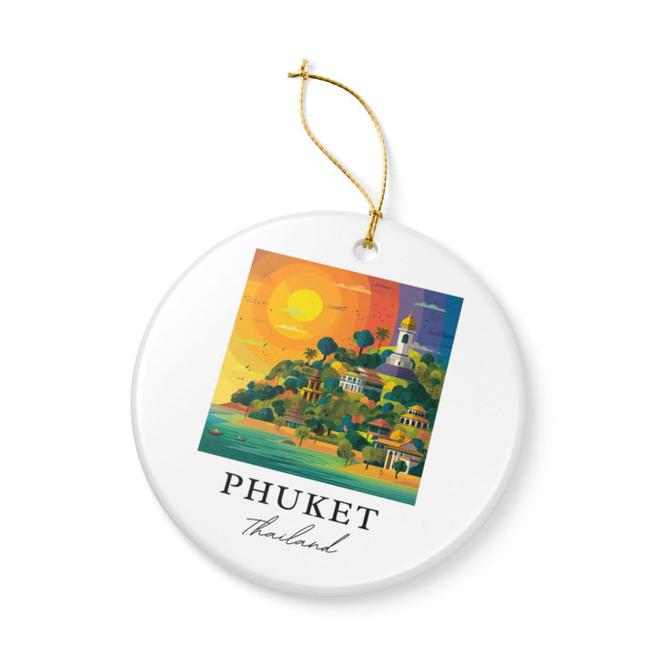 Phuket Thailand Ornament: Unique Phuket Thailand Souvenir, Phuket Thailand Xmas Decor, and Authentic Phuket Thailand Gift