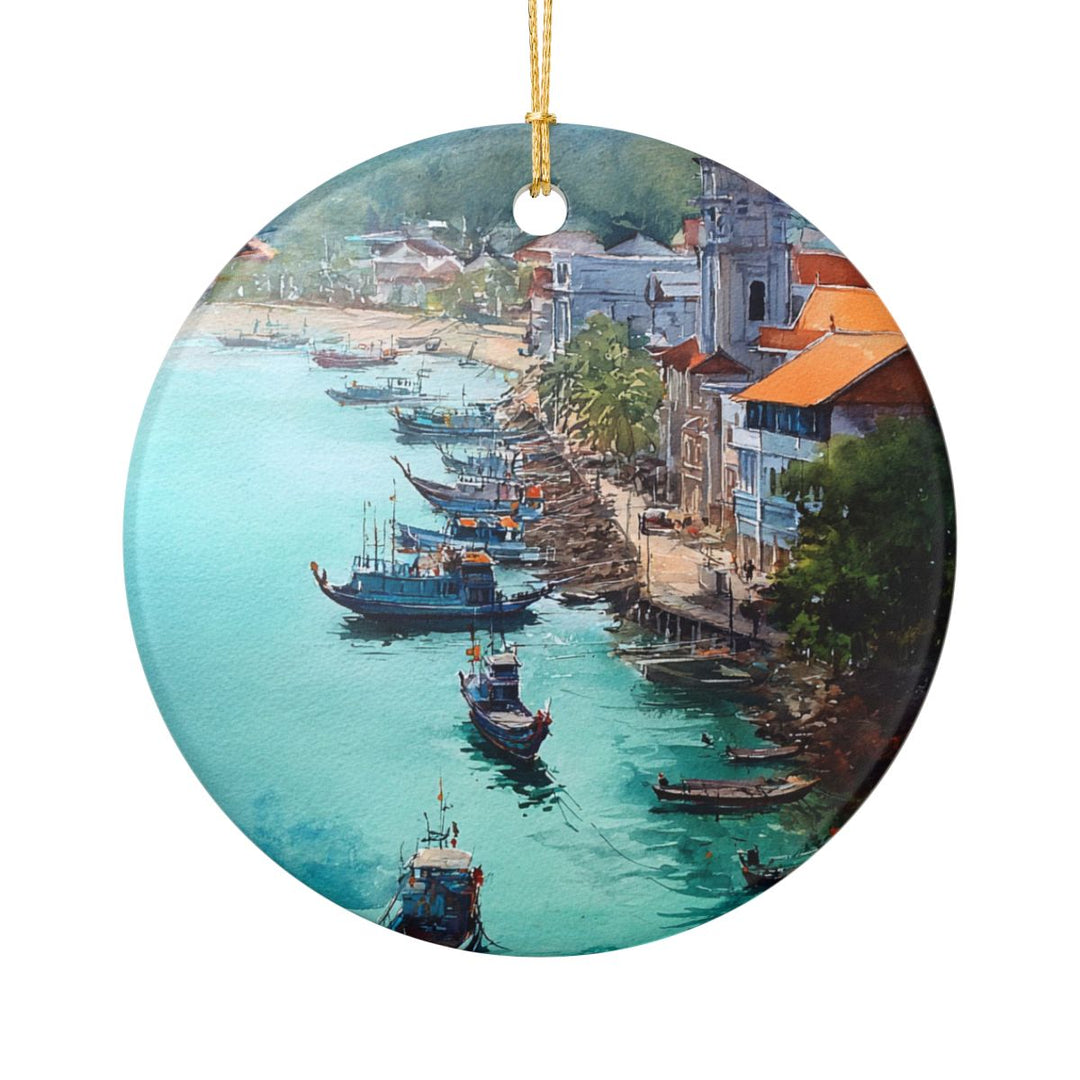 Phuket Thailand Ornament: Unique Phuket Thailand Souvenir, Phuket Thailand Xmas Decor, and Authentic Phuket Thailand Gift