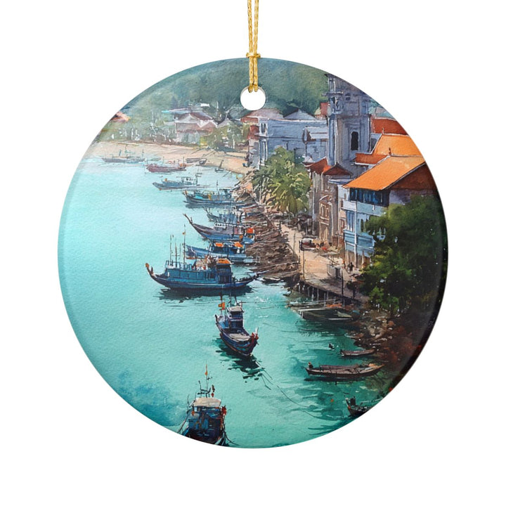 Phuket Thailand Ornament: Unique Phuket Thailand Souvenir, Phuket Thailand Xmas Decor, and Authentic Phuket Thailand Gift