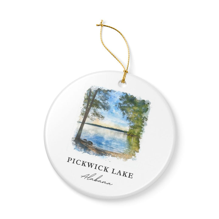 Pickwick Lake Alabama USA Ornament: Unique Pickwick Lake Souvenir, Pickwick Lake Alabama Xmas Decor, and Authentic Pickwick Lake Gift