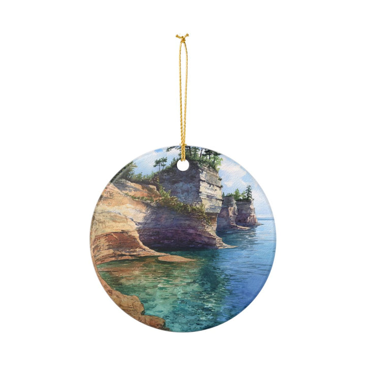 Pictured Rocks National Lakeshore Michigan USA Ornament: Unique Pictured Rocks National Lakeshore Souvenir