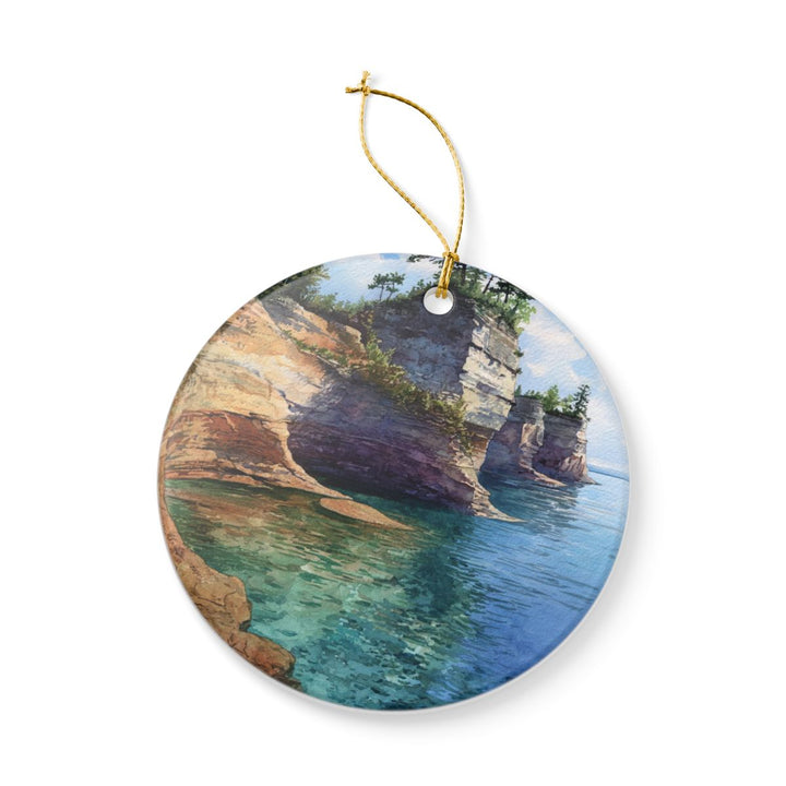 Pictured Rocks National Lakeshore Michigan USA Ornament: Unique Pictured Rocks National Lakeshore Souvenir