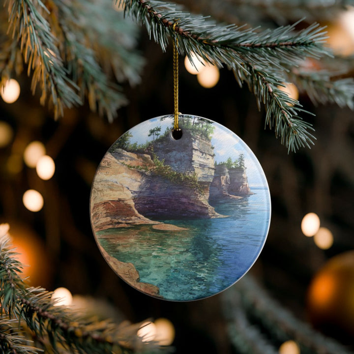 Pictured Rocks National Lakeshore Michigan USA Ornament: Unique Pictured Rocks National Lakeshore Souvenir