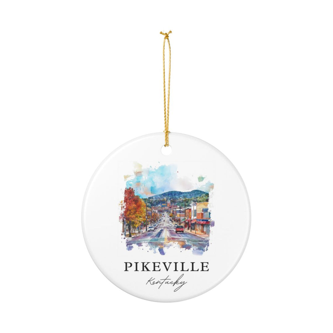 Pikeville Kentucky Ornament: Unique Pikeville Kentucky Souvenir, Pikeville Kentucky Xmas Decor, and Authentic Pikeville Kentucky Gift