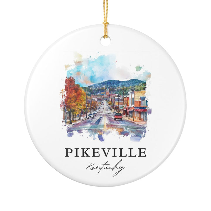 Pikeville Kentucky Ornament: Unique Pikeville Kentucky Souvenir, Pikeville Kentucky Xmas Decor, and Authentic Pikeville Kentucky Gift