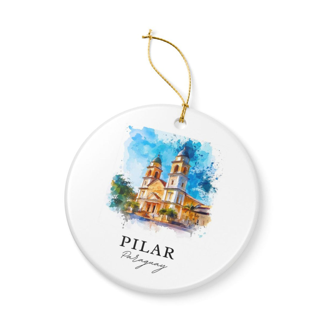 Pilar Paraguay Ornament: Unique Pilar Paraguay Souvenir, Pilar Paraguay Xmas Decor, and Authentic Pilar Paraguay Gift