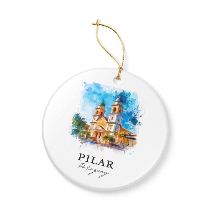 Pilar Paraguay Ornament: Unique Pilar Paraguay Souvenir, Pilar Paraguay Xmas Decor, and Authentic Pilar Paraguay Gift