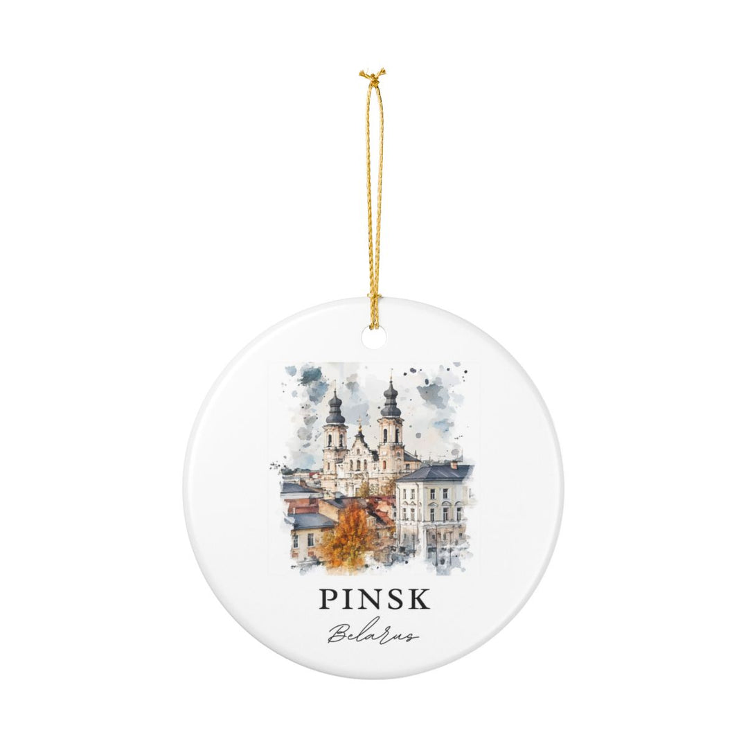 Pinsk Belarus Ornament: Unique Pinsk Belarus Souvenir, Pinsk Belarus Xmas Decor, and Authentic Pinsk Belarus Gift