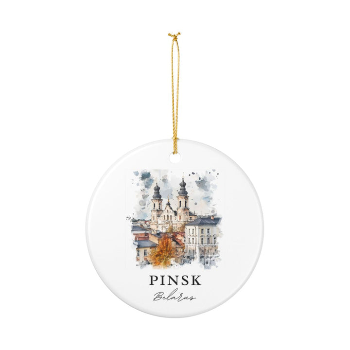 Pinsk Belarus Ornament: Unique Pinsk Belarus Souvenir, Pinsk Belarus Xmas Decor, and Authentic Pinsk Belarus Gift
