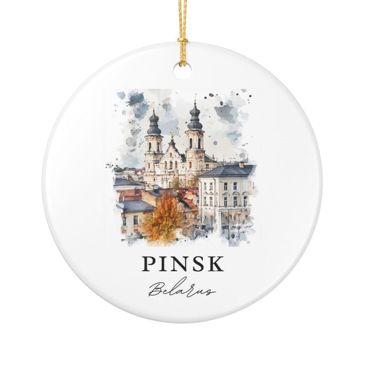 Pinsk Belarus Ornament: Unique Pinsk Belarus Souvenir, Pinsk Belarus Xmas Decor, and Authentic Pinsk Belarus Gift