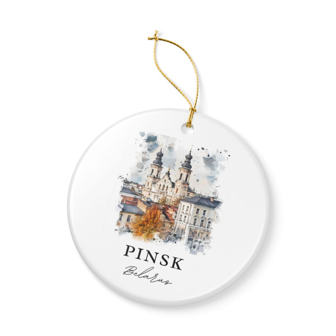 Pinsk Belarus Ornament: Unique Pinsk Belarus Souvenir, Pinsk Belarus Xmas Decor, and Authentic Pinsk Belarus Gift