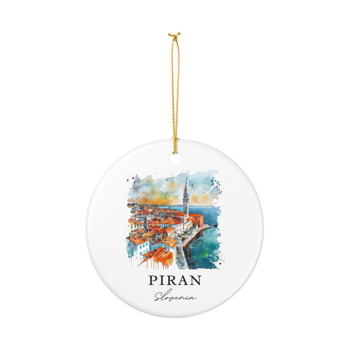 Piran Slovenia Ornament: Unique Piran Souvenir, Piran Slovenia Xmas Decor, and Authentic Piran Gift