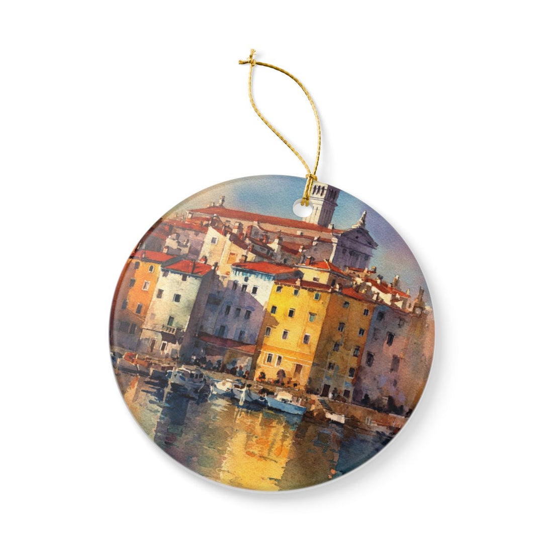Piran Slovenia Ornament: Unique Piran Souvenir, Piran Slovenia Xmas Decor, and Authentic Piran Gift