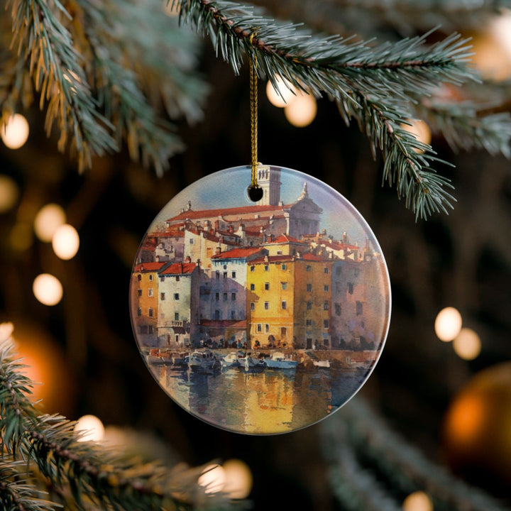 Piran Slovenia Ornament: Unique Piran Souvenir, Piran Slovenia Xmas Decor, and Authentic Piran Gift