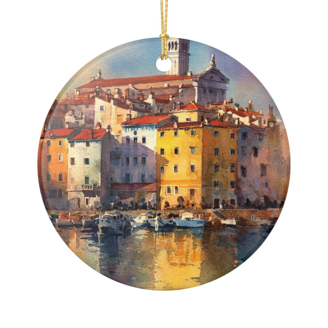 Piran Slovenia Ornament: Unique Piran Souvenir, Piran Slovenia Xmas Decor, and Authentic Piran Gift