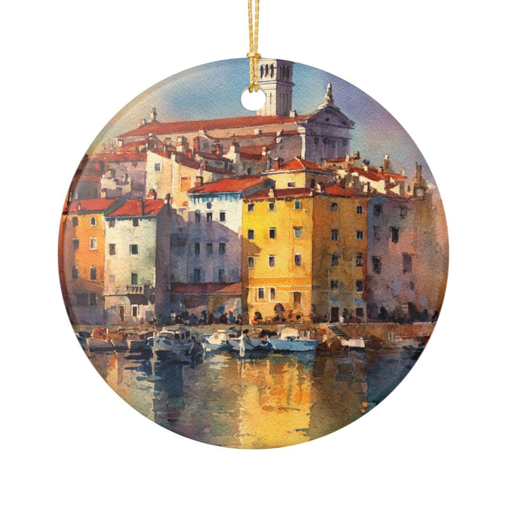 Piran Slovenia Ornament: Unique Piran Souvenir, Piran Slovenia Xmas Decor, and Authentic Piran Gift