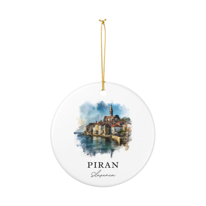 Piran Slovenia Ornament: Unique Piran Souvenir, Piran Slovenia Xmas Decor, and Authentic Piran Gift
