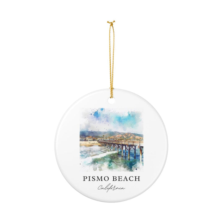 Pismo Beach Ornament: Unique Pismo Beach Souvenir, Pismo Beach Xmas Decor, and Authentic Pismo Beach Gift