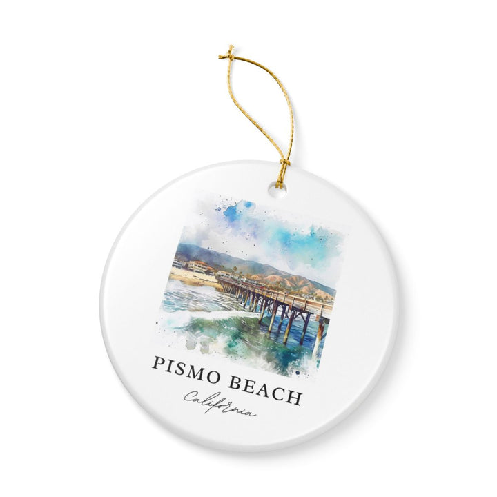 Pismo Beach Ornament: Unique Pismo Beach Souvenir, Pismo Beach Xmas Decor, and Authentic Pismo Beach Gift