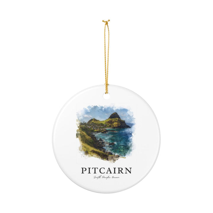 Pitcairn South Pacific Ocean Ornament: Unique Pitcairn South Pacific Ocean Souvenir, Pitcairn South Pacific Ocean Xmas Decor