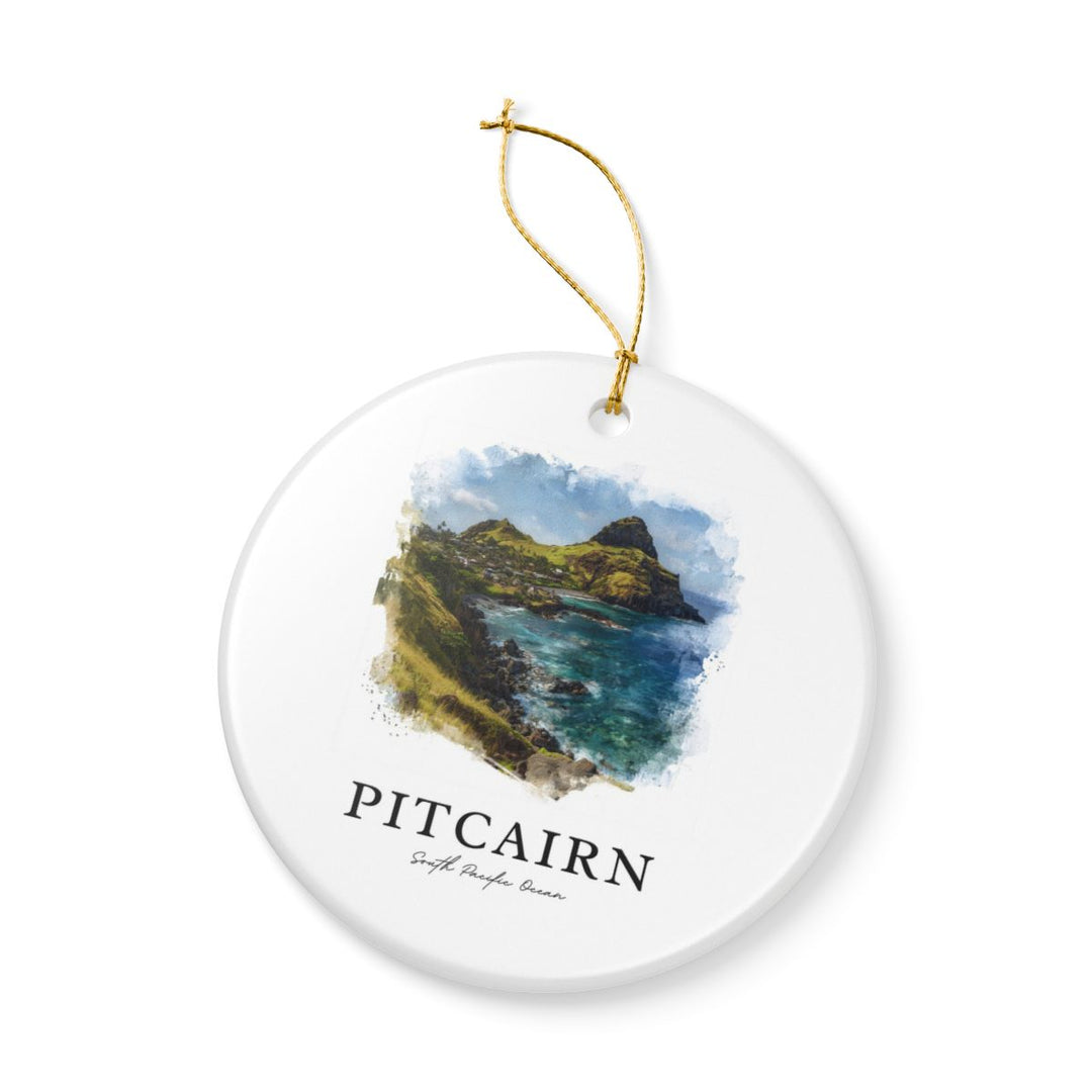 Pitcairn South Pacific Ocean Ornament: Unique Pitcairn South Pacific Ocean Souvenir, Pitcairn South Pacific Ocean Xmas Decor
