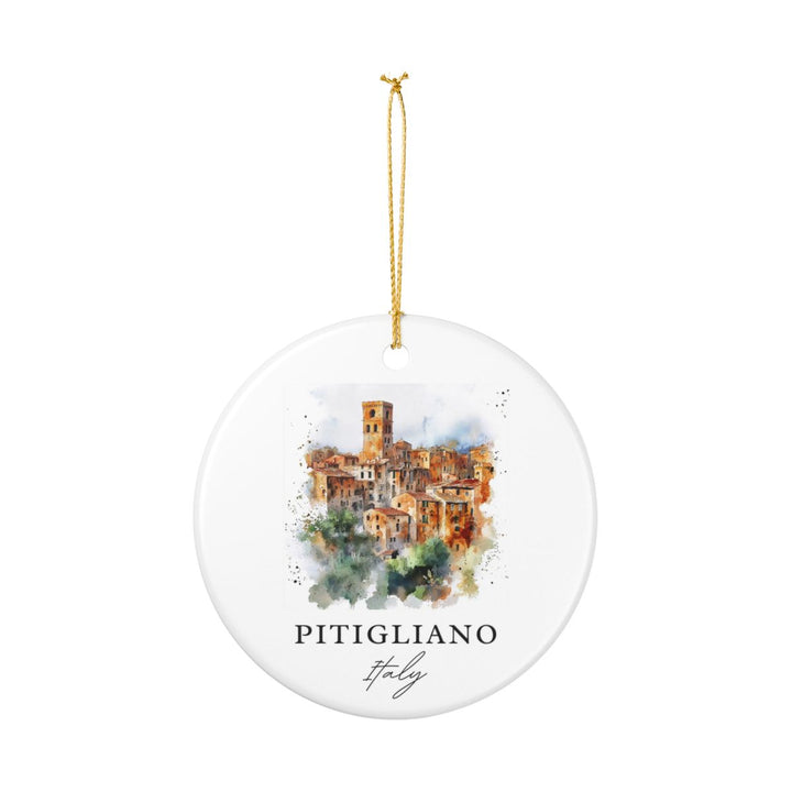 Pitigliano Ornament: Unique Pitigliano Souvenir, Pitigliano Xmas Decor, and Authentic Pitigliano Gift