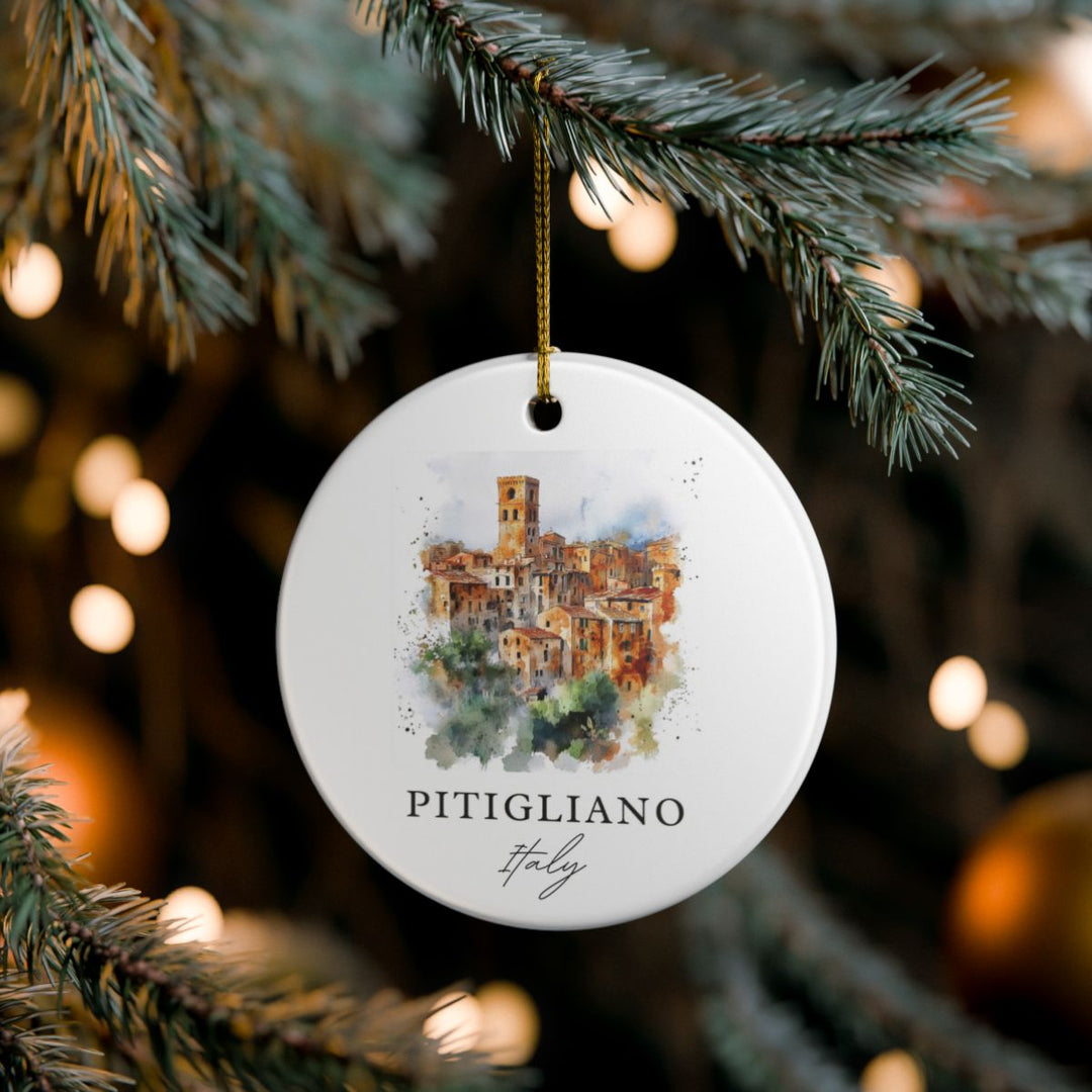 Pitigliano Ornament: Unique Pitigliano Souvenir, Pitigliano Xmas Decor, and Authentic Pitigliano Gift