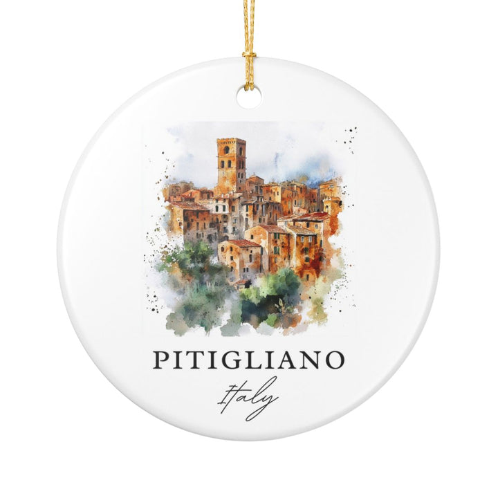 Pitigliano Ornament: Unique Pitigliano Souvenir, Pitigliano Xmas Decor, and Authentic Pitigliano Gift