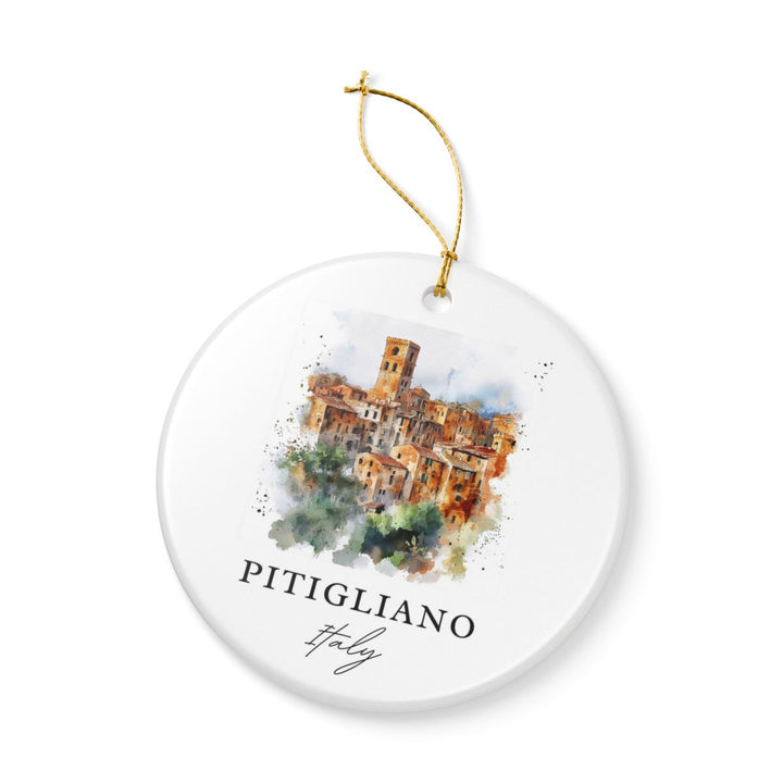 Pitigliano Ornament: Unique Pitigliano Souvenir, Pitigliano Xmas Decor, and Authentic Pitigliano Gift