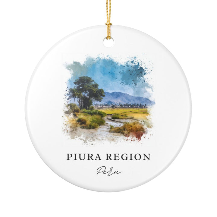 Piura Region Peru Ornament: Unique Piura Region Souvenir, Piura Region Peru Xmas Decor, and Authentic Piura Region Gift