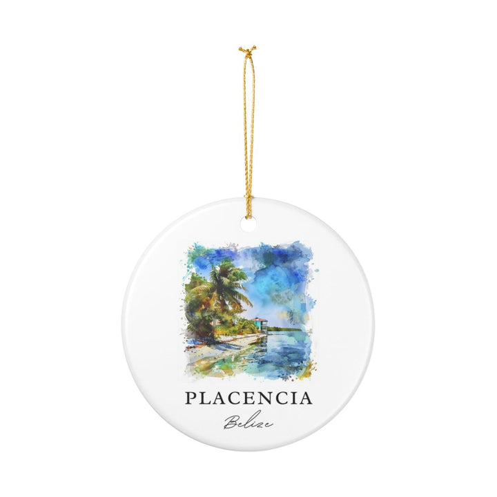 Placencia Ornament: Unique Placencia Souvenir, Placencia Xmas Decor, and Authentic Placencia Gift