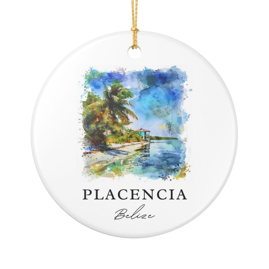 Placencia Ornament: Unique Placencia Souvenir, Placencia Xmas Decor, and Authentic Placencia Gift