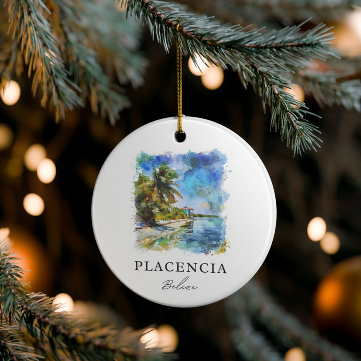 Placencia Ornament: Unique Placencia Souvenir, Placencia Xmas Decor, and Authentic Placencia Gift