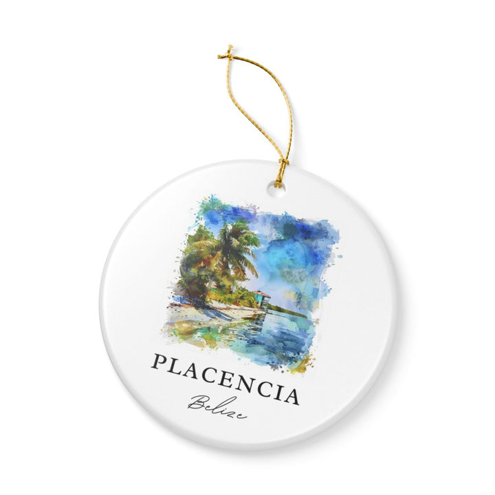 Placencia Ornament: Unique Placencia Souvenir, Placencia Xmas Decor, and Authentic Placencia Gift