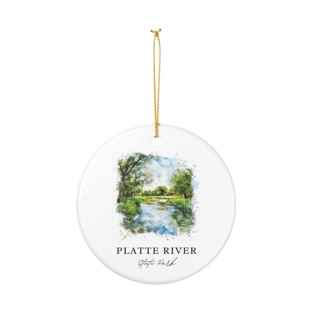 Platte River State Park Nebraska Ornament: Unique Platte River State Park Souvenir, Platte River State Park Nebraska Xmas Decor