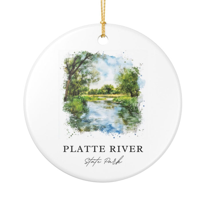 Platte River State Park Nebraska Ornament: Unique Platte River State Park Souvenir, Platte River State Park Nebraska Xmas Decor