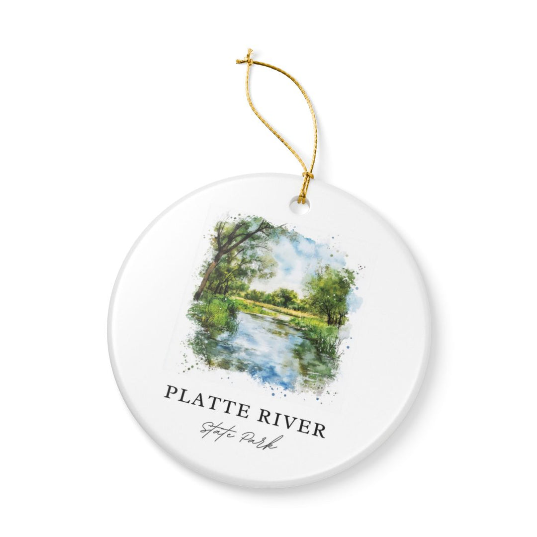 Platte River State Park Nebraska Ornament: Unique Platte River State Park Souvenir, Platte River State Park Nebraska Xmas Decor